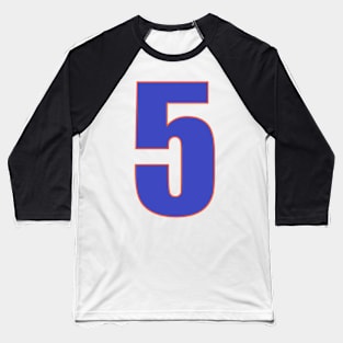 Brave in Blue: 5's Defining edge Baseball T-Shirt